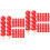 40Pièces Mini Rouges En Résine Pour Décorations Maison Mini 5