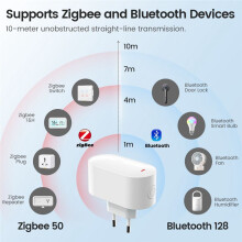 Tuya Zigbee3.0 Ble Mesh Gateway + Kit Ripetitore Zigbee Hub Telecomando Gateway Multimodale Gateway (Stati Uniti)