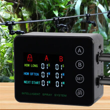 4 Nozzles Electronic Spraying Set Double Pump Irrigation Timer System Automatic Watering System 10m Hose