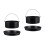 2Sets Compact Non-Stick Cake Barrel Round Pizza Pan for Home Baking 4