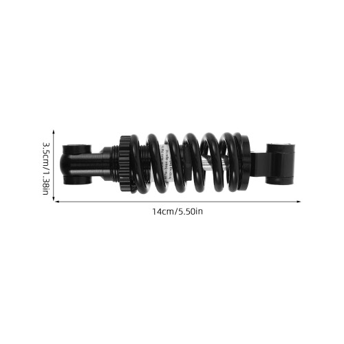 Durable Black Alloy Rear Shock Absorber Spring for Trail Riding 2