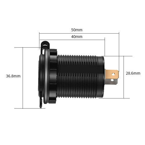 USB Auto Lader QC3.0 Schnellladegerät Dual Port