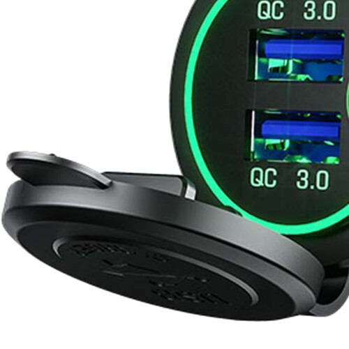 Fahrzeug Ladegerät QC3.0 USB Multiport Adapter ABS