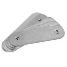 15pcs Straight Repair Joining Mending Flat Plate Bracket - 10pcs 50Mm x 16Mm & 5Pcs 60Mm x 16Mm
