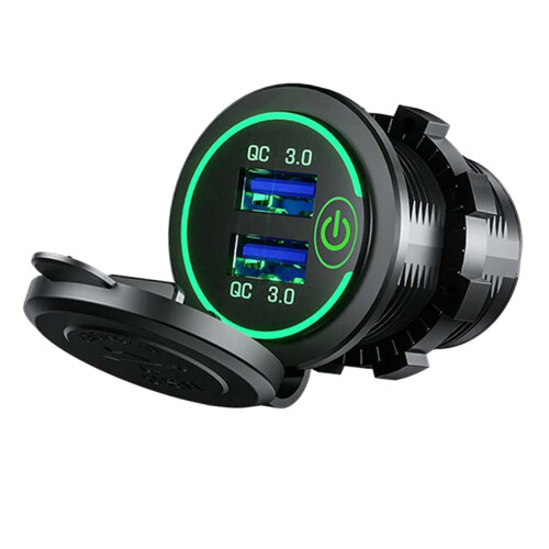 Kfz Ladeadapter QC3.0 USB Mehrfachanschluss für