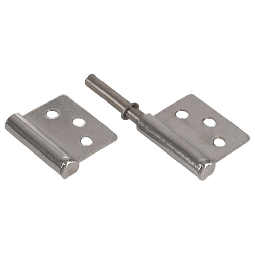 2 Pcs 3 Inch 360 Degree Rotating Window Door Flag Hinge & 100Pcs Flat  Phillips Self-Tapping Screw 1