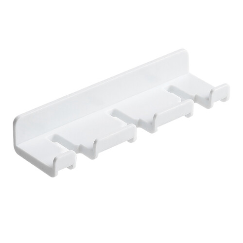 Wall Mount No Drill Hook for Bathroom  White Toothbrush Hanger