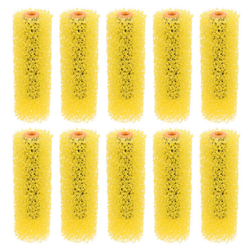20Pcs Small Yellow Sponge Paint Rollers for Texture and Drywall 1