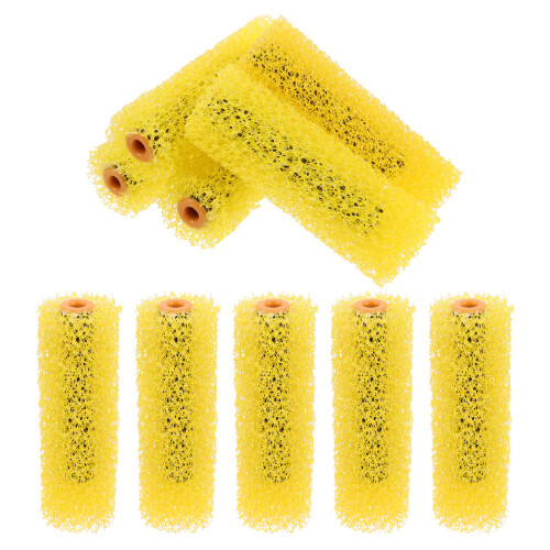 20Pcs Small Yellow Sponge Paint Rollers for Texture and Drywall 2