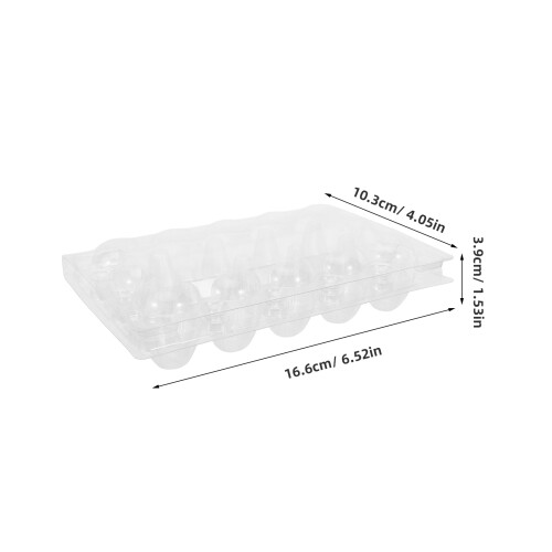 20Pcs Stackable Clear Quail Egg Storage Trays Plastic for Fresh Eggs 1