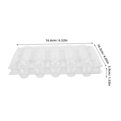 20Pcs Stackable Clear Quail Egg Storage Trays Plastic for Fresh Eggs 2