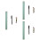 3Sets Growth Chart for Kids Wall Hanging Assorted Color Height Ruler 7