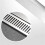3X Rectangular Linear Shower Floor Drain Long Linear Drainage Channel Drain for Hotel Bathroom Kitchen Floor 20cm 5