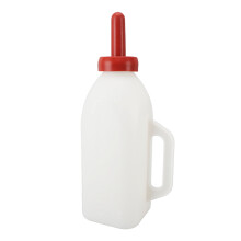 Calf Nursing Bottle 2L Leakproof Silicone Nipple Handle Farm Pasture Feeding