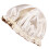 Elastische Kinder Badmuts Beige Satijn Haarbescherming 9