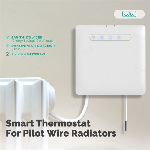 ZIGBEE Pilote Temperature Control Graffiti  Heater Thermostat APP Remote Timing for Ecowatt  Saving Heater 2