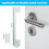 6 Pcs Door  Guard Plate Outswing Angle  Protector Door  Cover  Shield L Shaped Security 11Inch 3