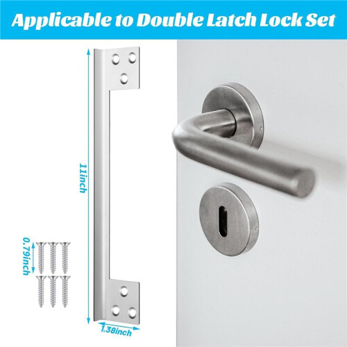 6 Pcs Door  Guard Plate Outswing Angle  Protector Door  Cover  Shield L Shaped Security 11Inch 2