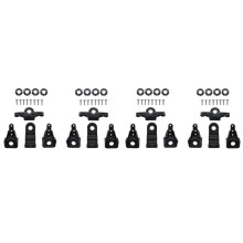 2Pair Headlight Bracket Repair Kit 63117381444 for X5 X6 F15 F16 2014-2018 Light Lamp Fixed Holder Screw Mount