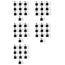 50Pcs DIY Silent Movement Mechanism Spindle Hands Sets Wall Quartz DIY Clock Movement Mechanism Repair Part Clock Kit