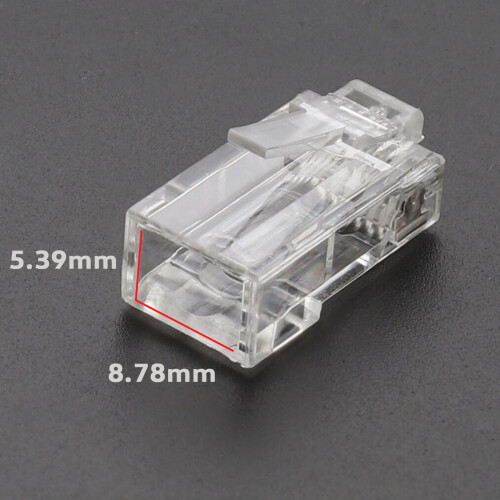 kenable Pass Through RJ45 Plugs Crimps Cat5e/Cat6 Ethernet Network Cables  [10 Pack] 2