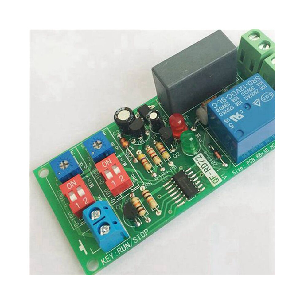 12Pcs Dual Adjustable Cycle Delay Timing Relay Repeat Off Infinite Loop Timer Module Ac 100V 110V 240V 4713786100968