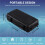 Black Hard Shell ABS Carrying Toolbox Shockproof Portable Toolbox Secure Tools Safety Instrument Tool Storage Case 1