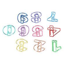 Bright Number Paper Clips 100 Pieces