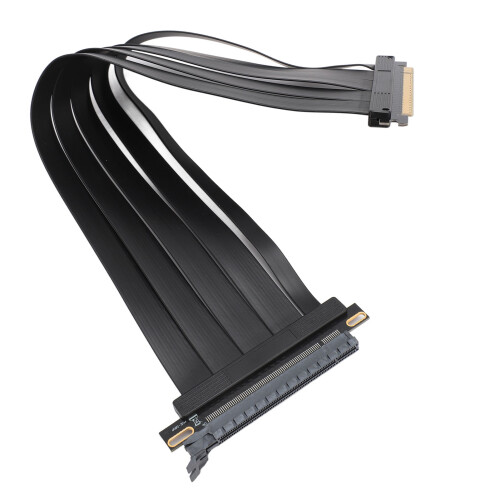 Καλώδιο PCI-E Gen4Riser με θωράκιση EMI, εύκαμπτος συντελεστής μορφής, καλώδιο 180 μοιρών, 1