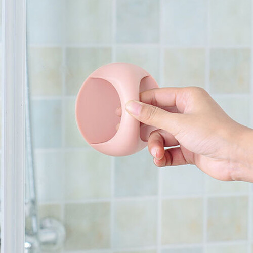 Pink Self Adhesive Round Handle PP 2