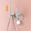 Retractable Wall L Shaped Towel Rail Kitchen Storage White Fixture 9