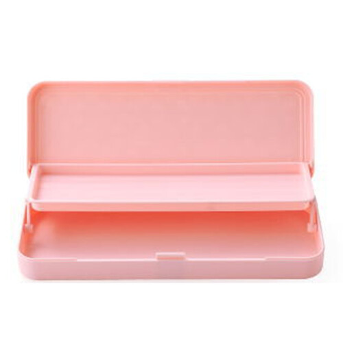 Double Layer Plastic Stationery Box Large Capacity 22x8.2cm Blue 2