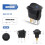 24PCS Round Dot Lighted Rocker  Toggle 20A 12V  /Off SPST  Control, 6Blue+6Green+6Yellow+6Red 6