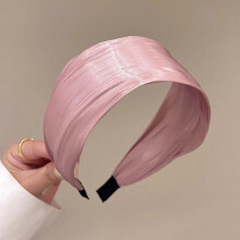 (Light Purple) Soft Satin Headbands, No Teeth, Comfortable Hair Decor