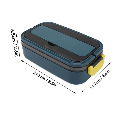 304SS Turquoise Bento 700ml 21.5x11.7x6.5cm 1