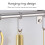 Crushed Ice Rolling Pin 304SS Gold 34.7cm 186g 5