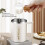 304 Edelstahl-Isolierkaffeetasse 500ml Hellgrau mit Griff 4