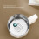 304 Edelstahl-Isolierkaffeetasse 500ml Hellgrau mit Griff 5