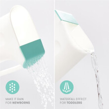 Gobelet de Rinçage pour le Bain Baby Control The Flow, avec Poignée et Douchette Pluie Amovible pour Laver les Cheveux et le Corps