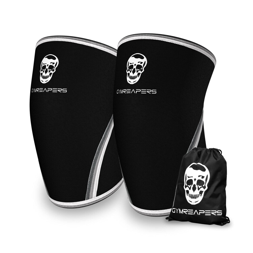 Gymreapers Knee Sleeves (1 Pair) With Gym Bag - Ipf Approved - Knee Sleeve & Compression Support For Squats, Weightlifting, Fitness And Powerlifting