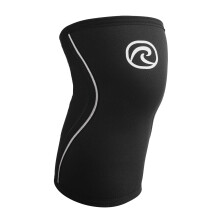 Rehband Funda de Rodilla 5mm para Cross Fit y Entrenamiento Pesado, Neopreno Compresivo, Color:Bl