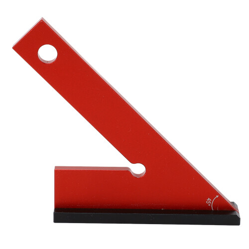 45 Aluminum Machinist Square with Base, 150mm Slant 2