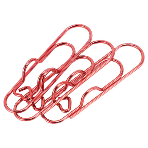 Multi-function Paper Clips Vinyl Coated Sturdy Prevent Scratching Secure Grip Rust Proof Corrosion Resistance Decorative Office Accessories 1
