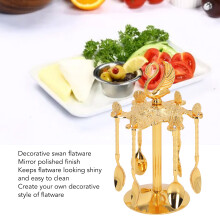 Gold Swan Coffee Spoons Set 6 Pieces
