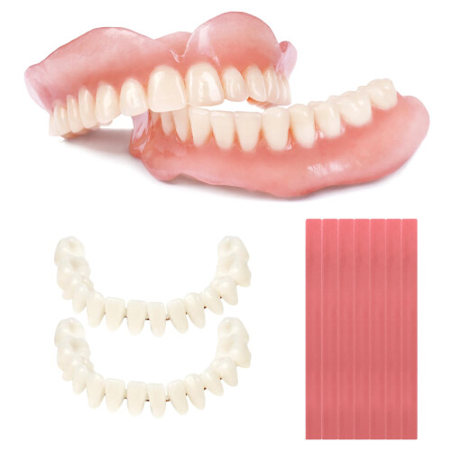 DIY Denture Kit for Adults, Fast At?Home Tooth Replacement, Custom Fit Single or Full Set