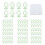 100Pcs Cute Fruit Paper Clips - Green Lemon 2