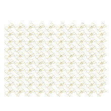 100pcs Gold Bow Shape Paper Clips Non Skid Rustproof Office Supplies