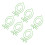 100Pcs Cute Fruit Paper Clips - Green Lemon 13