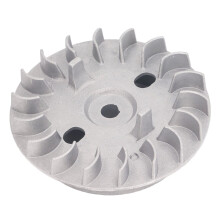Volant moteur en aluminium pour générateur, fabriqué en matériau de haute qualité, robuste, résistant à la corrosion, durable et léger.