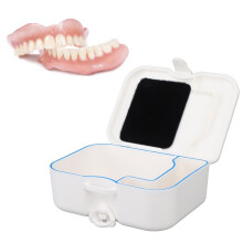 Denture Box with Mirror, Unslotted, Deep Cleaning